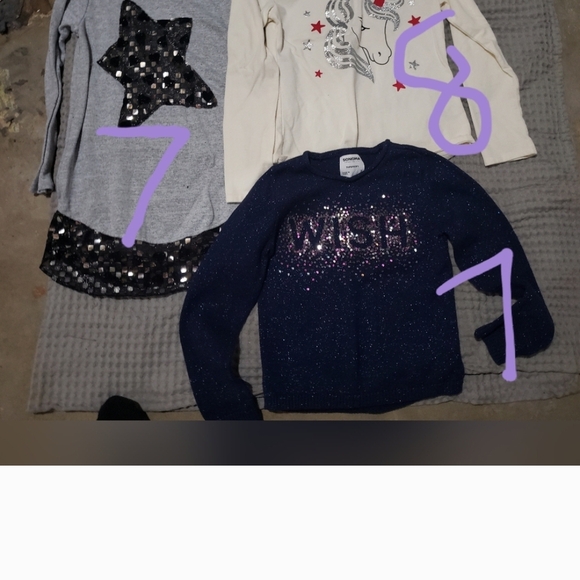 Girls' Long Sleeve Graphic Tees - Multicolor - Picture 3 of 4